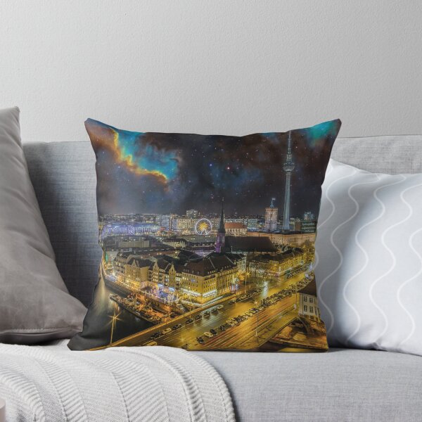 Item preview, Berlin skyline at night designed and sold by Mauswohn.