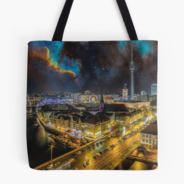 Item preview, Berlin skyline at night designed and sold by Mauswohn.