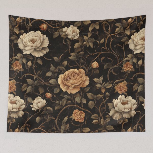 Item preview, Dark Academia Floral Pattern Isolde designed and sold by Lichtisign.