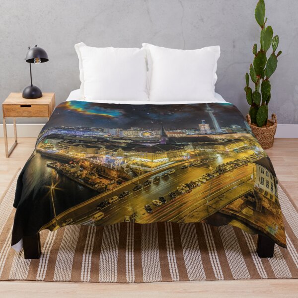 Item preview, Berlin skyline at night designed and sold by Mauswohn.