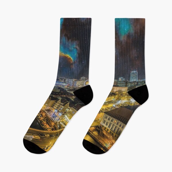Item preview, Berlin skyline at night designed and sold by Mauswohn.