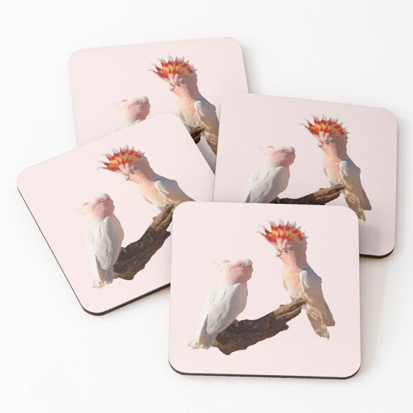 Item preview, Major Mitchell Cockatoos - AKA pink cockatoos - Australian native birds designed and sold by Ozjanette90.