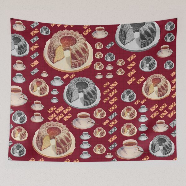 Item preview, delicious Guglhupf, coffee and cake for dessert, vintage designed and sold by Mauswohn.