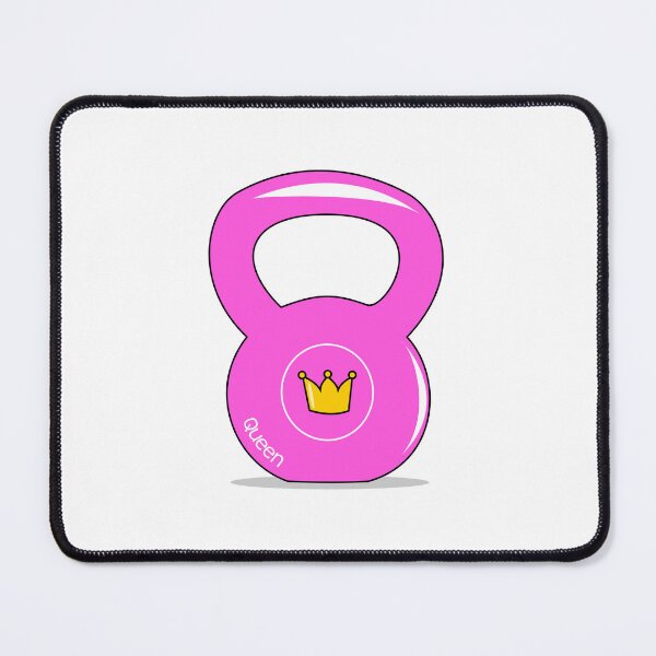 Item preview, Pink kettlebell with title queen designed and sold by ZnDigitalPrints.