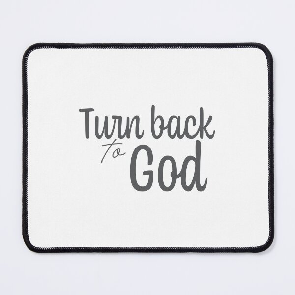 Item preview, Turn Back To God  – Christian Lent Season Typography designed and sold by CrossCrafted.
