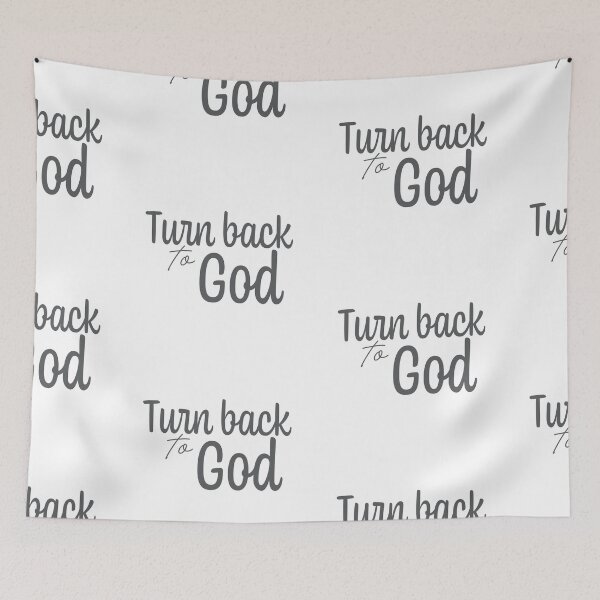 Item preview, Turn Back To God  – Christian Lent Season Typography designed and sold by CrossCrafted.