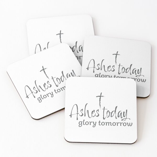Item preview, Ashes Today Glory Tomorrow – Christian Lent Season Typography designed and sold by CrossCrafted.