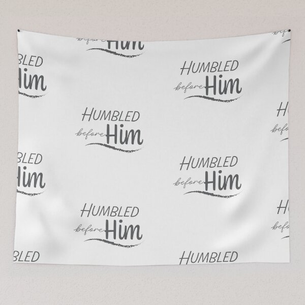Item preview, Humbled Before Him – Christian Lent Season Typography designed and sold by CrossCrafted.