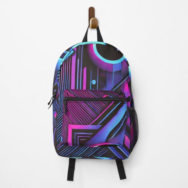 Item preview, Futuristic Neon Geometric Face – Cyberpunk Aesthetic designed and sold by Bellassi.