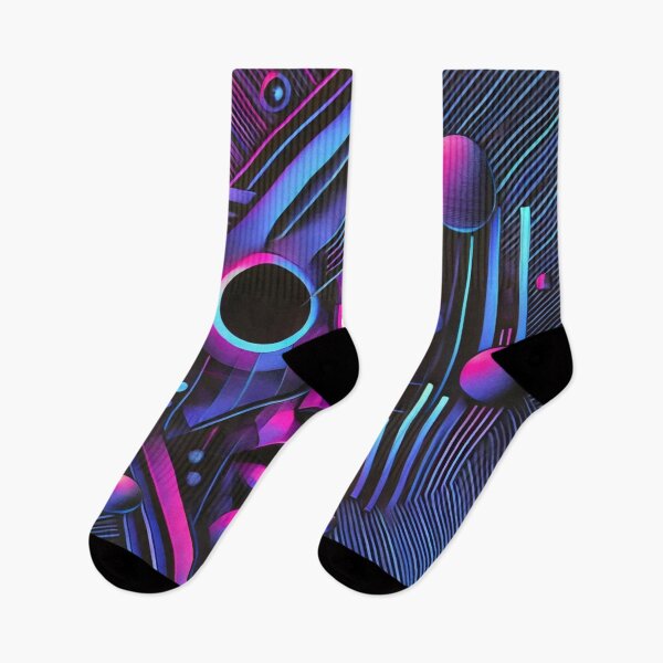 Item preview, Futuristic Neon Geometric Face – Cyberpunk Aesthetic designed and sold by Bellassi.