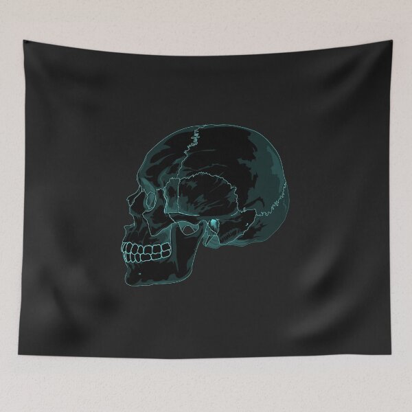 Item preview, Skull – Neon Blue and Black designed and sold by Moonlight Gallery.