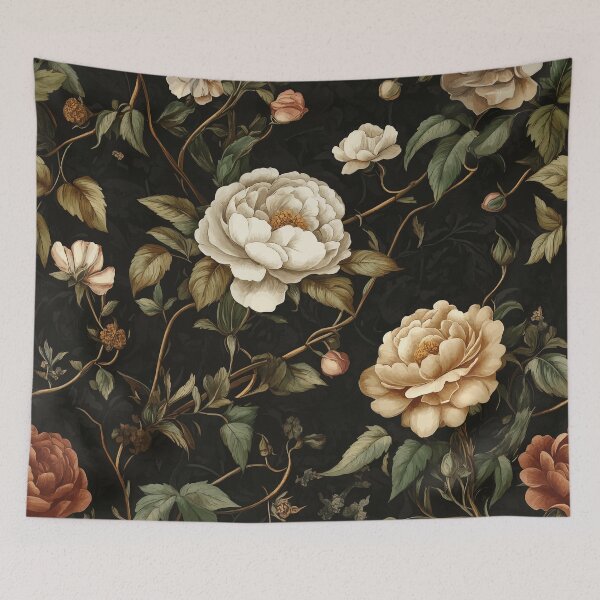 Item preview, Dark Academia Floral Pattern Melody designed and sold by Lichtisign.