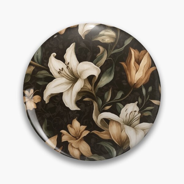 Artikelvorschau, Dark Academia Floral Pattern Ophelia entworfen und verkauft von Lichtisign.