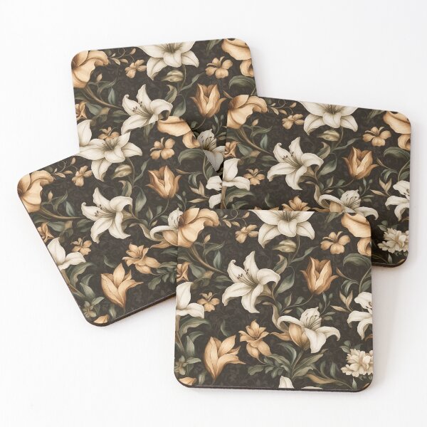 Item preview, Dark Academia Floral Pattern Ophelia designed and sold by Lichtisign.