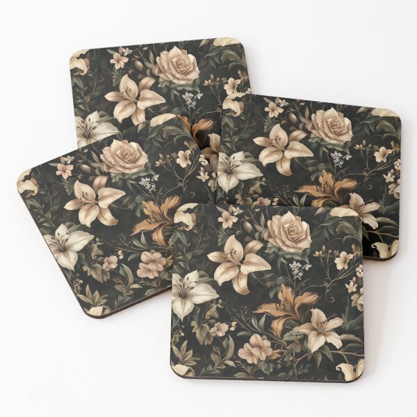 Item preview, Dark Academia Floral Pattern Lily designed and sold by Lichtisign.