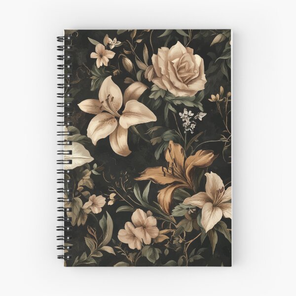 Item preview, Dark Academia Floral Pattern Lily designed and sold by Lichtisign.
