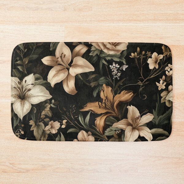Item preview, Dark Academia Floral Pattern Lily designed and sold by Lichtisign.