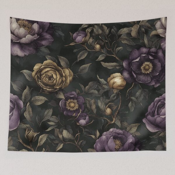 Item preview, Dark Academia Floral Pattern Odette designed and sold by Lichtisign.