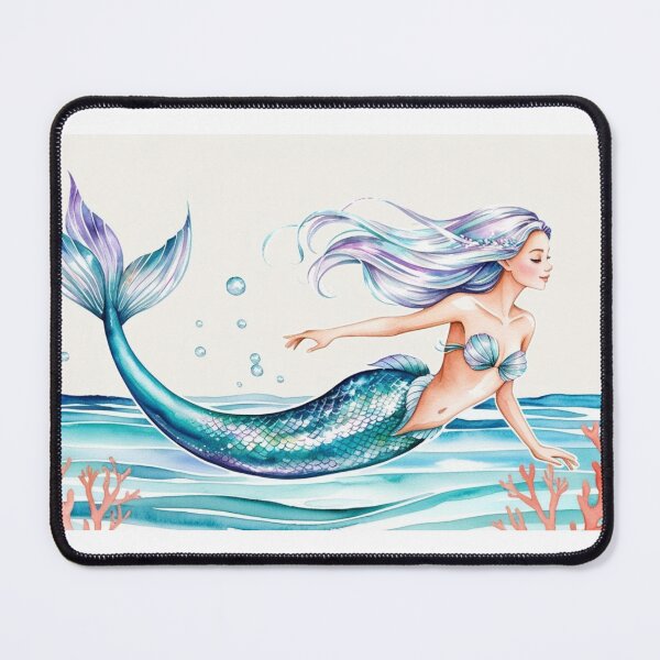 Item preview, Magical Mermaid in Watercolor | Fantasy and Marine Beauty designed and sold by StormArte.