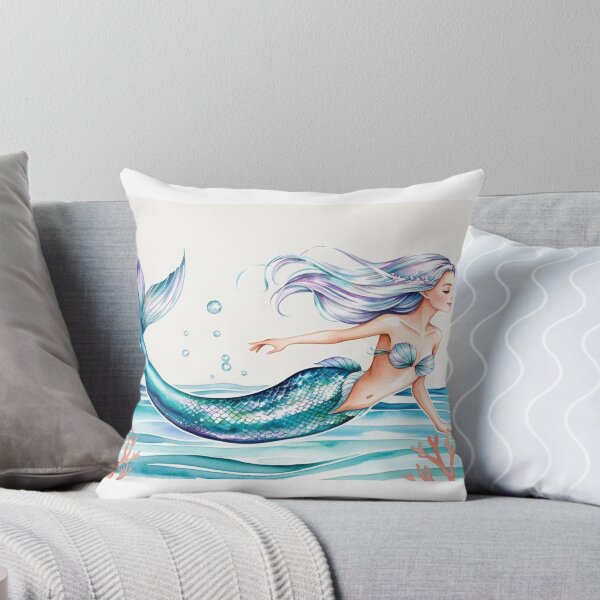Item preview, Magical Mermaid in Watercolor | Fantasy and Marine Beauty designed and sold by StormArte.
