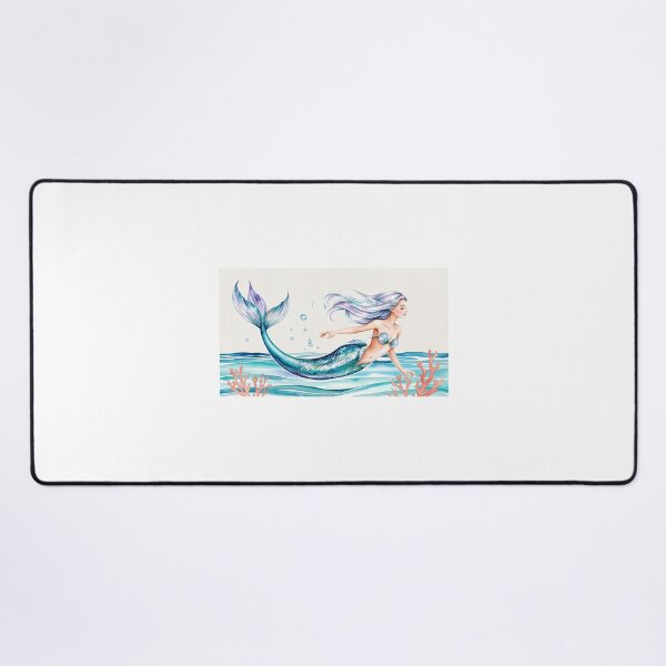 Item preview, Magical Mermaid in Watercolor | Fantasy and Marine Beauty designed and sold by StormArte.