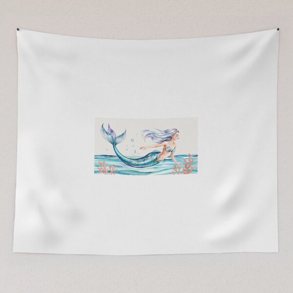 Item preview, Magical Mermaid in Watercolor | Fantasy and Marine Beauty designed and sold by StormArte.