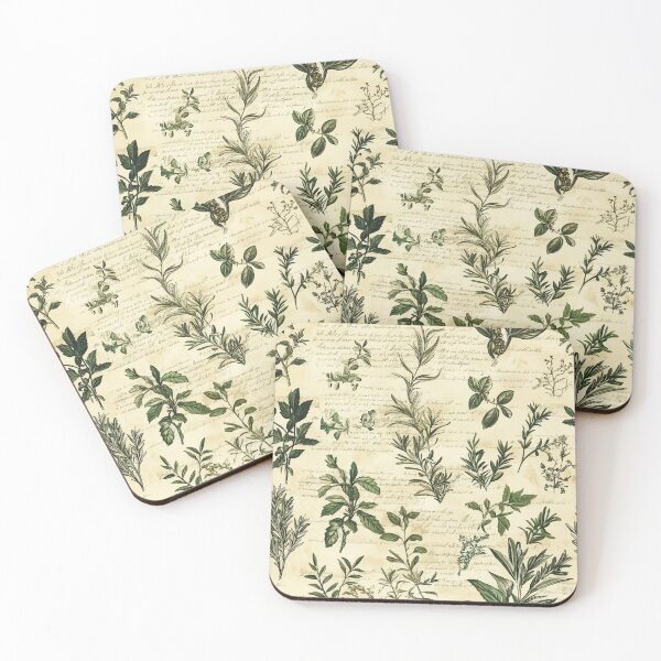 Item preview, Dark Academia Scholarly Pattern Herbs designed and sold by Lichtisign.
