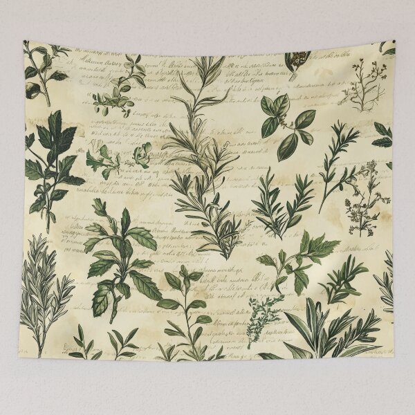 Item preview, Dark Academia Scholarly Pattern Herbs designed and sold by Lichtisign.