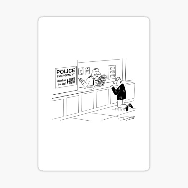Artikel-Vorschau von Polizei-App für den Notfall!, designt und verkauft von DougShowell.
