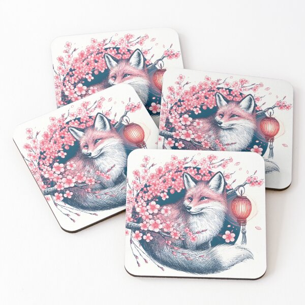 Item preview, Vibrant Fox Amid Sakura Splendor designed and sold by inkNext.