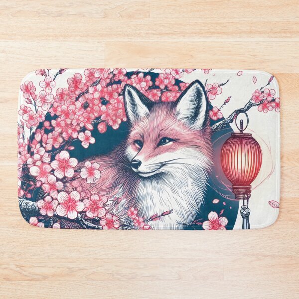 Item preview, Vibrant Fox Amid Sakura Splendor designed and sold by inkNext.