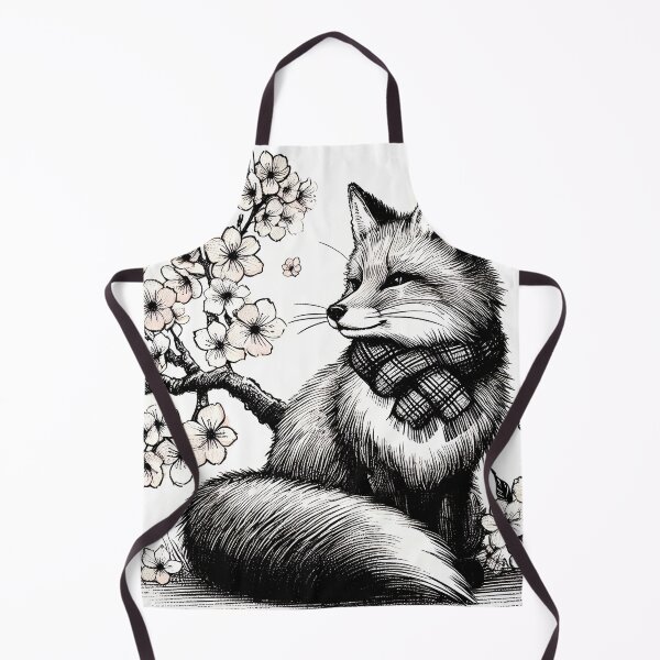 Item preview, Charming Fox amidst Sakura Blossoms designed and sold by inkNext.
