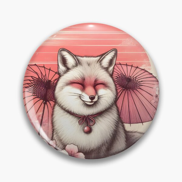 Item preview, Sakura Fox in Blooming Splendor designed and sold by inkNext.