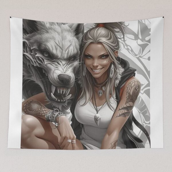 Item preview, Wolf and Girl designed and sold by RaF71PrO.