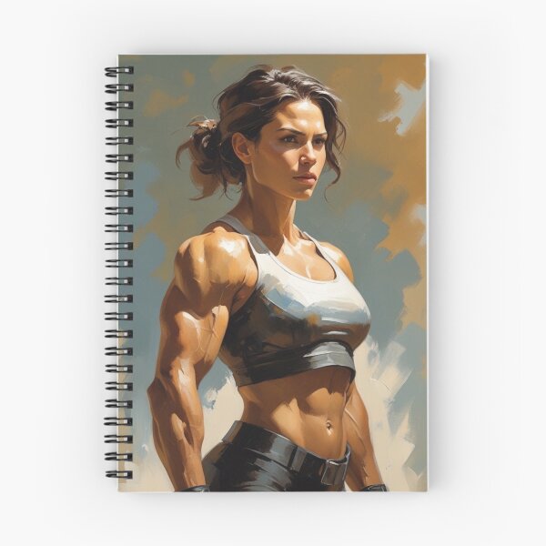 Item preview, Strong Female Warrior - Athletic Woman Digital Art Portrait designed and sold by TopUpDesign.