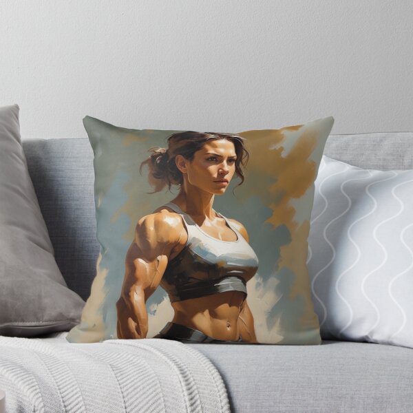 Item preview, Strong Female Warrior - Athletic Woman Digital Art Portrait designed and sold by TopUpDesign.