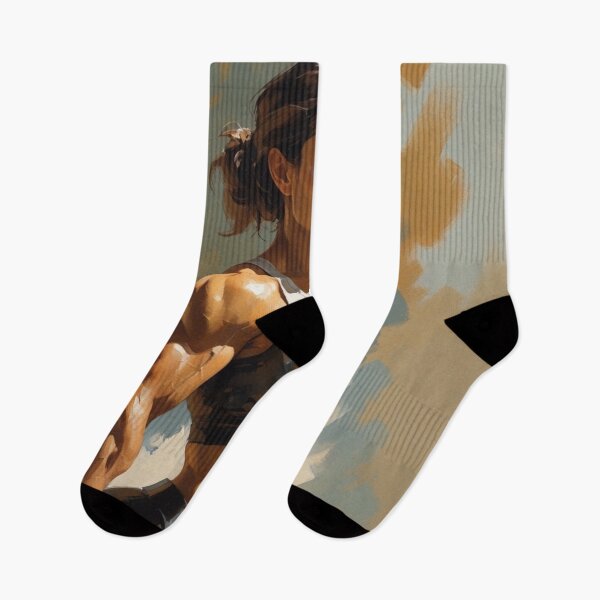 Item preview, Strong Female Warrior - Athletic Woman Digital Art Portrait designed and sold by TopUpDesign.