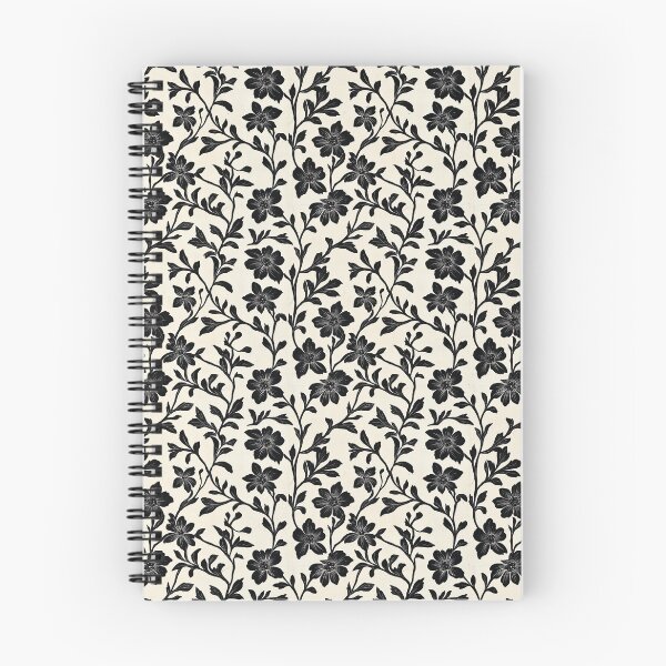 Item preview, Floral wood block print seamless designed and sold by MVXX.