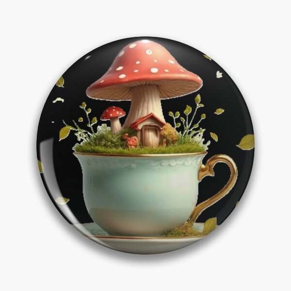 Item preview, Floating Mushroom Teacup designed and sold by PixelStoneDesign .