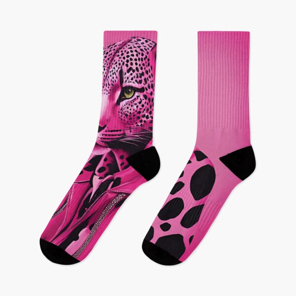 Item preview, Cheetah in Pink Leather designed and sold by PeggyMacStudio.