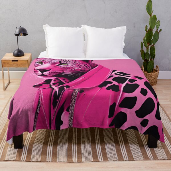 Item preview, Cheetah in Pink Leather designed and sold by PeggyMacStudio.