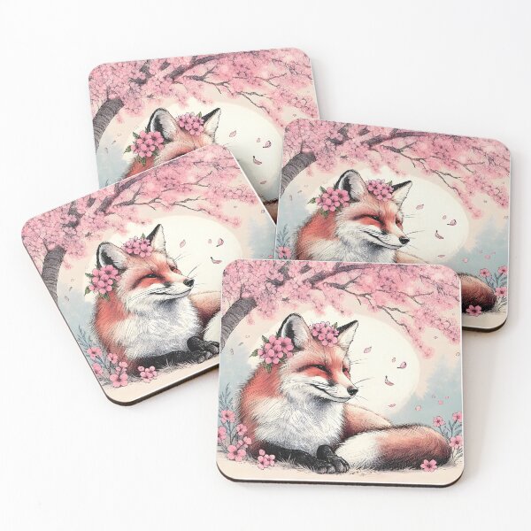 Item preview, Fox in Sakura Blossom Retreat designed and sold by inkNext.