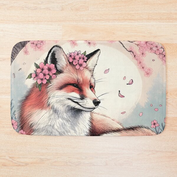 Item preview, Fox in Sakura Blossom Retreat designed and sold by inkNext.