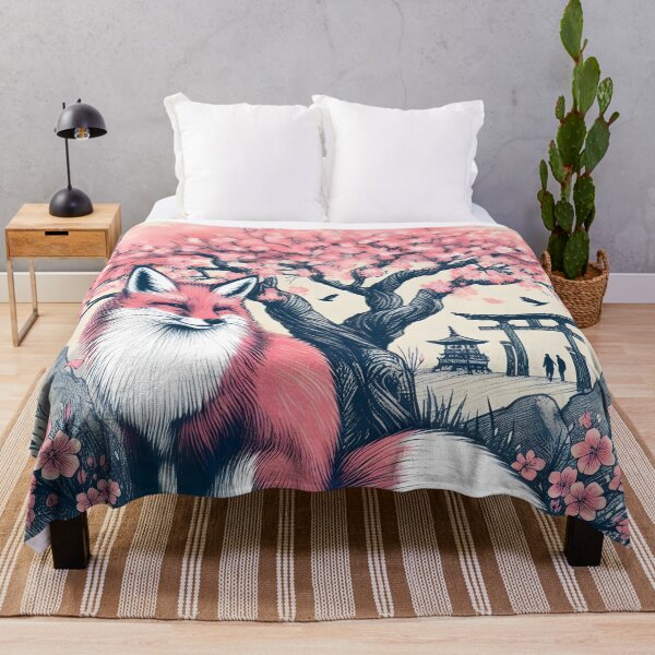 Item preview, Sakura Fox in Serene Bliss designed and sold by inkNext.
