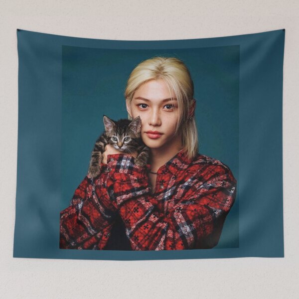 Item preview, cute kitty cat Stray Kids Lee Felix sunshine yongbok ethereal prince photo skz kpop you make stray kids stay designed and sold by Kpop-Noona.