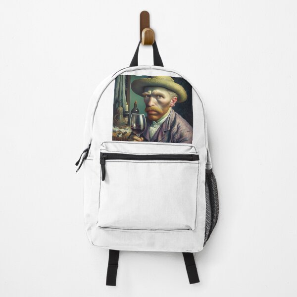 Item preview, Van Gogh and wine self-portait designed and sold by Picsgalleryai.