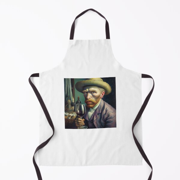 Item preview, Van Gogh and wine self-portait designed and sold by Picsgalleryai.
