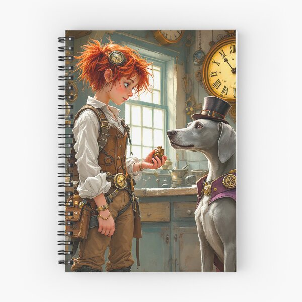 Item preview, Inka waiting for his cake: steampunk kitchen scene designed and sold by Anne-Abadie.
