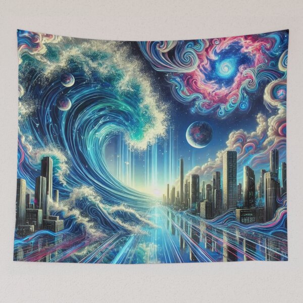 Item preview, Psychedelic tsunami. designed and sold by Lilashakti ⭐️ ⭐️ ⭐️ ⭐️ ⭐️.