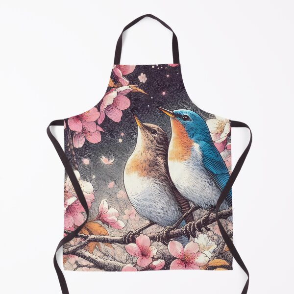 Item preview, Nightingales in Sakura Harmony designed and sold by inkNext.